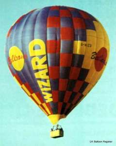 G-WIZD hot air balloon, a Lindstrand Balloons LBL 180A, added to the archive 7 September 2026. Photograph by Mel Kirby