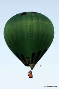 G-WOOL hot air balloon, a Thunder AND Colt Colt 77A, added to the archive 7 September 2026. Photograph by G Bann