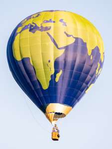 G-WOTW hot air balloon, an Ultramagic M-77, seen at Arrow, Warwickshire, United Kingdom on 29 May 2026. Photograph by Dave