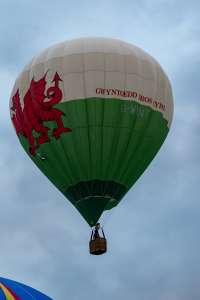 G-WYNT hot air balloon, a Cameron N-56, seen at Telford, Telford and Wrekin, United Kingdom on 30 August 2026. Photograph by Dave