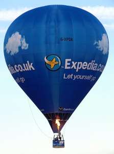 G-XPDA hot air balloon, a Cameron Z-120. Photograph by Balloon Spotters Archive