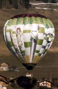 G-YTUK hot air balloon, a Cameron A-210. Photograph by Bill Teasdale