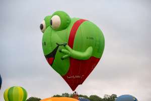 Frog hot air balloon G-ZABA, a Balony Kubicek SPOL. S R.O. BB26E (animals)