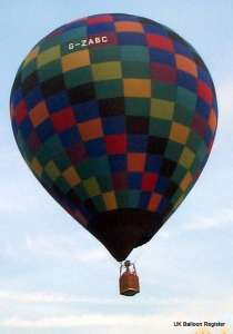 G-ZABC hot air balloon, a SKY 90-24. Photograph by Peter Lickorish