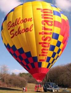 G-ZAZZ hot air balloon, a Lindstrand HOT AIR Balloons LBL 120A. Photograph by slowfly.it