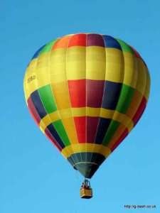 G-ZEBO hot air balloon, a Thunder AX8-105 S2, added to the archive 7 September 2026. Photograph by Balloon Spotters Archive