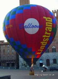 G-ZETA hot air balloon, a Lindstrand Balloons LBL 105A. Photograph by slowfly.it
