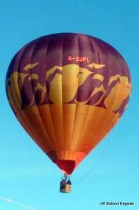 G-ZUFL hot air balloon, a Lindstrand Balloons LBL 90A. Photograph by Trevor Read
