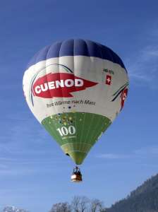 HB-BTN hot air balloon. Photograph by G Bann