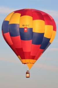 HB-QKC hot air balloon. Photograph by G Bann
