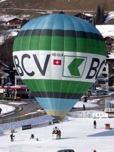 HB-QLW hot air balloon. Photograph by G Bann