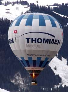 HB-QNC hot air balloon. Photograph by G Bann