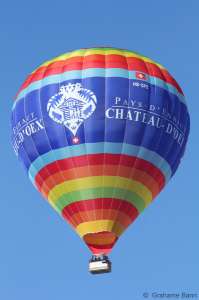 HB-QPE hot air balloon. Photograph by G Bann