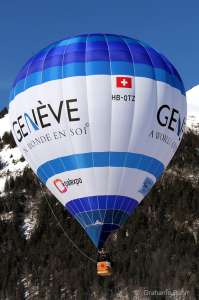 HB-QTZ hot air balloon. Photograph by G Bann