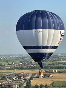 I-BLUE hot air balloon. Photograph by brad-ox