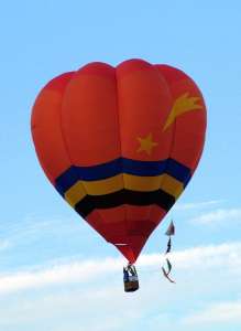 JA-A1268 hot air balloon. Photograph by G Bann