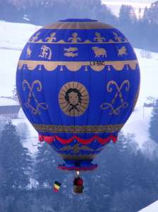 LX-BBC hot air balloon. Photograph by G Bann