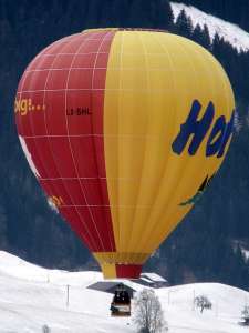 LX-BHL hot air balloon. Photograph by G Bann