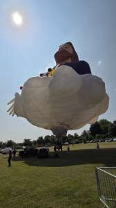 Miracle Man hot air balloon N148RV (jesus). Photograph by Dave