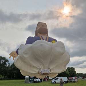 Jesus hot air balloon N148RV (miracle man), seen at Arrow, Warwickshire, United Kingdom on 31 May 2025. Photograph by Dave