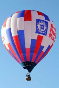 N1528C hot air balloon, added to the archive 7 September 2026. Photograph by G Bann