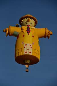 Smiley The Scarecrow hot air balloon N315LL. Photograph by Dave