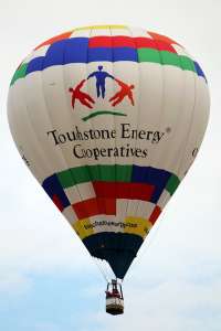N550TE hot air balloon, added to the archive 7 September 2026. Photograph by G Bann