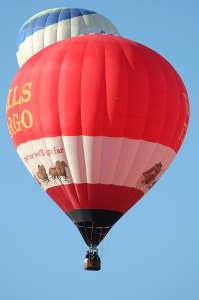 N995WF hot air balloon, added to the archive 7 September 2026. Photograph by G Bann