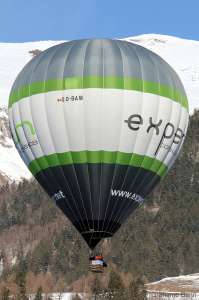 OO-BAW hot air balloon. Photograph by G Bann