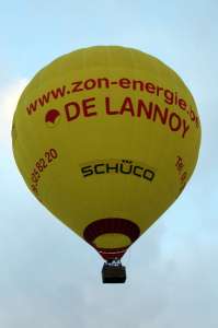 OO-BCC hot air balloon. Photograph by G Bann