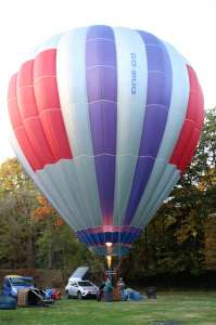 OO-BCG hot air balloon. Photograph by G Bann