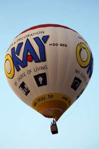 OO-BDQ hot air balloon. Photograph by G Bann