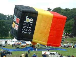 OO-BEL hot air balloon. Photograph by G Bann