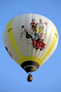 OO-BFK hot air balloon. Photograph by G Bann