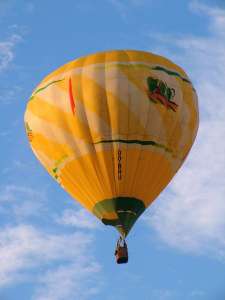 OO-BHU hot air balloon. Photograph by G Bann