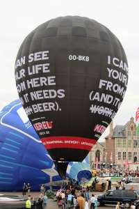OO-BKB hot air balloon. Photograph by G Bann