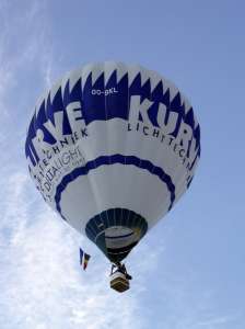 OO-BKL hot air balloon. Photograph by G Bann