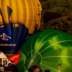 OO-BLA hot air balloon. Photograph by Dave