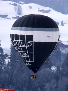 OO-BLX hot air balloon. Photograph by G Bann