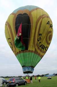 OO-BNB hot air balloon. Photograph by G Bann