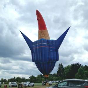 OO-BOV hot air balloon, seen at Bath and North East Somerset, England, United Kingdom on 19 July 2025. Photograph by Dave