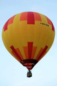 OO-BQD hot air balloon. Photograph by G Bann