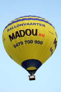 OO-BQN hot air balloon. Photograph by G Bann