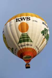 OO-BQS hot air balloon. Photograph by G Bann