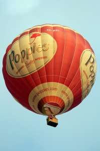 OO-BQU hot air balloon. Photograph by G Bann