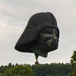 Star Wars hot air balloon OO-BQZ (darth vader). Photograph by Dave