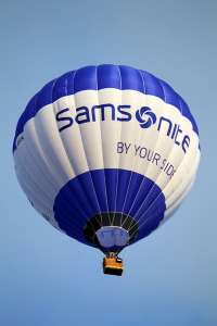 OO-BSA hot air balloon. Photograph by G Bann