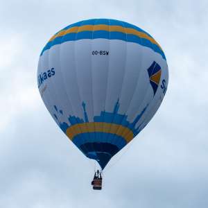 OO-BSW hot air balloon. Photograph by Dave