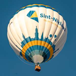 OO-BSW hot air balloon, seen at Leigh Woods, North Somerset, United Kingdom on 7 August 2026. Photograph by Dave