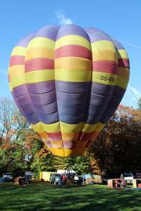 OO-BVW hot air balloon. Photograph by G Bann